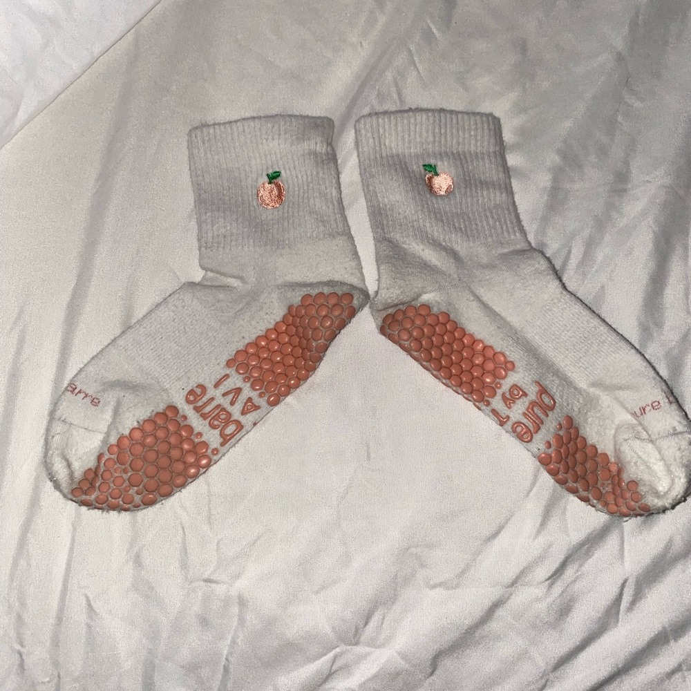 White Grip Socks